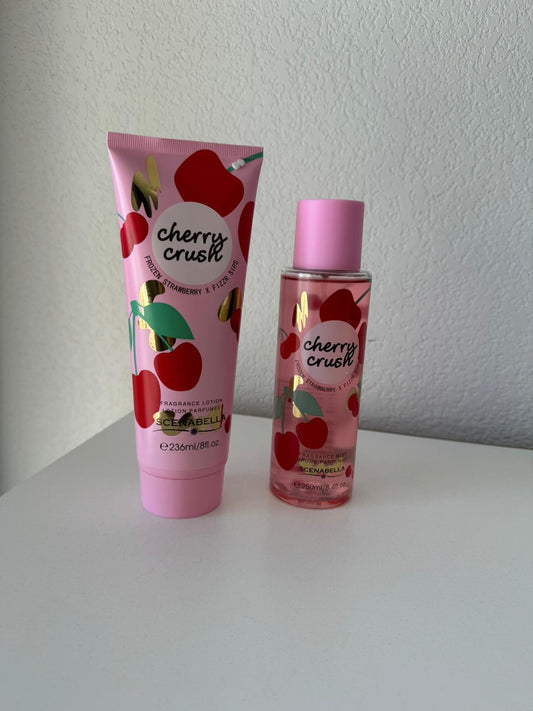 Coffret Brume & Crème corporelle Cherry Crush - SCENABELLA